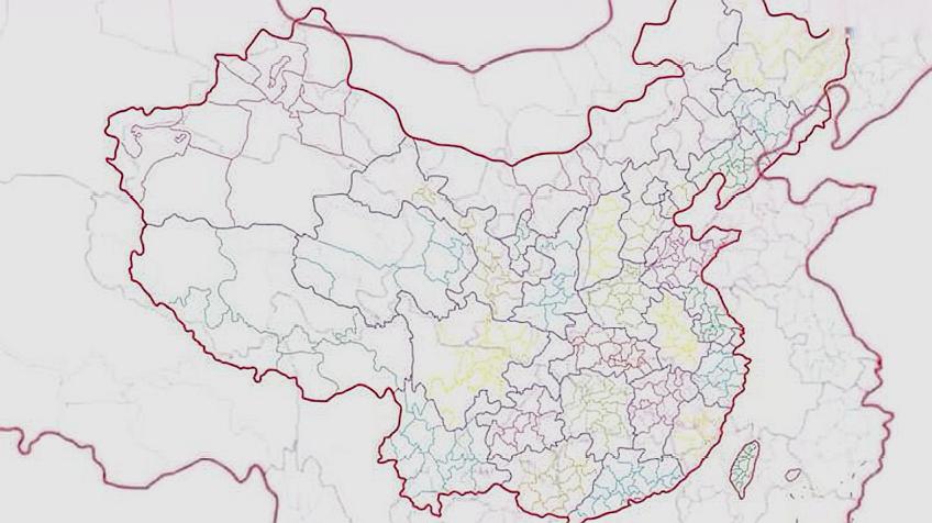 中国地图简笔画怎么画图片