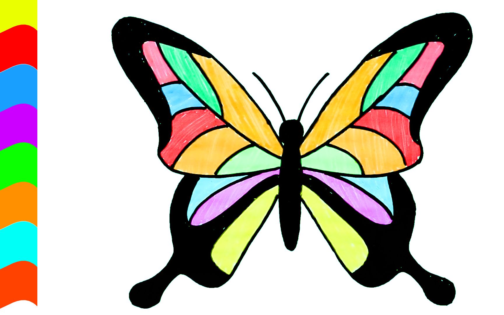 简单蝴蝶画法 - 堆糖，美图壁纸兴趣社区