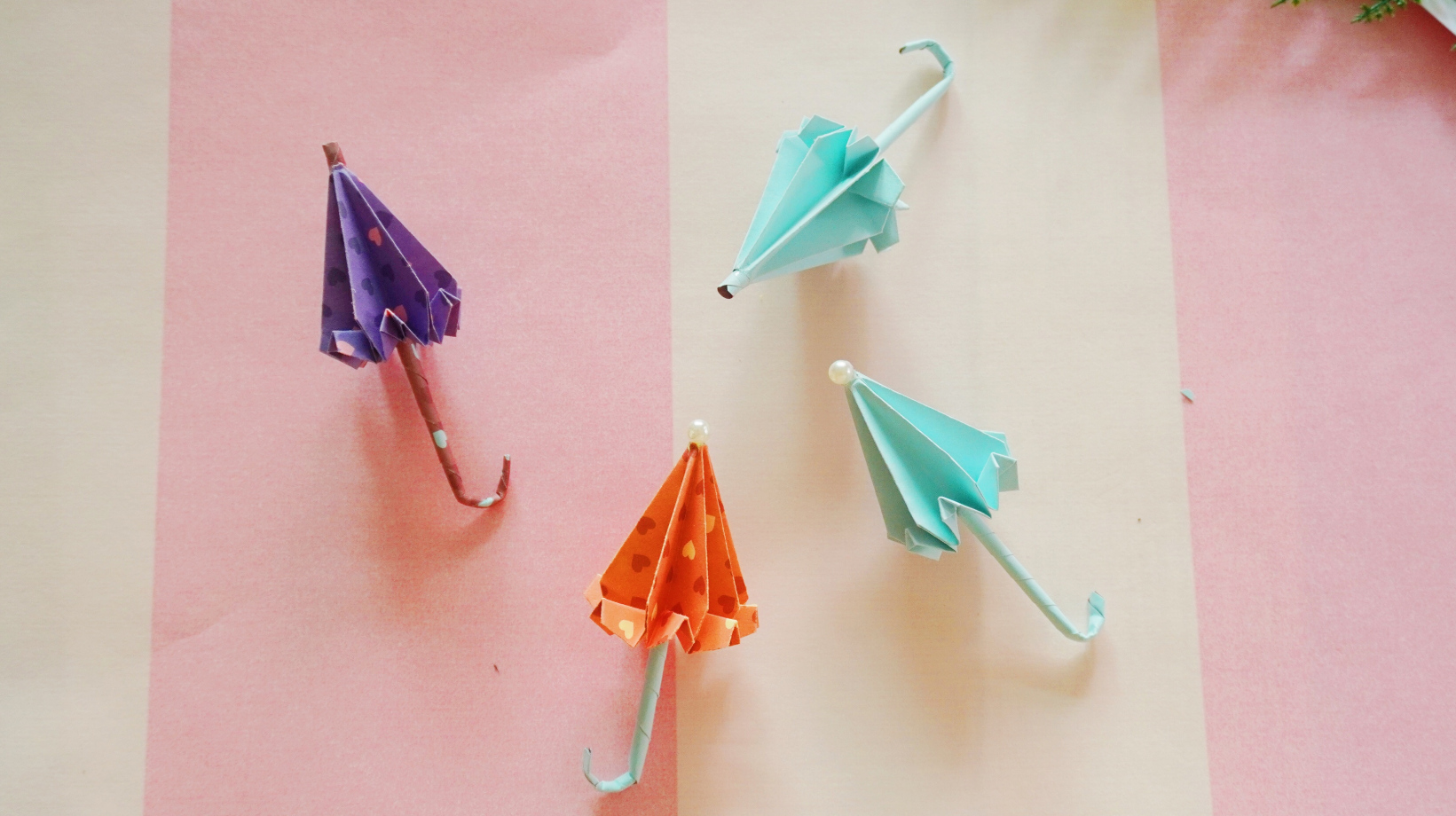 折纸小伞教程 小雨伞的折法图解（六岁儿童折纸简单） - 有点网 - 好手艺