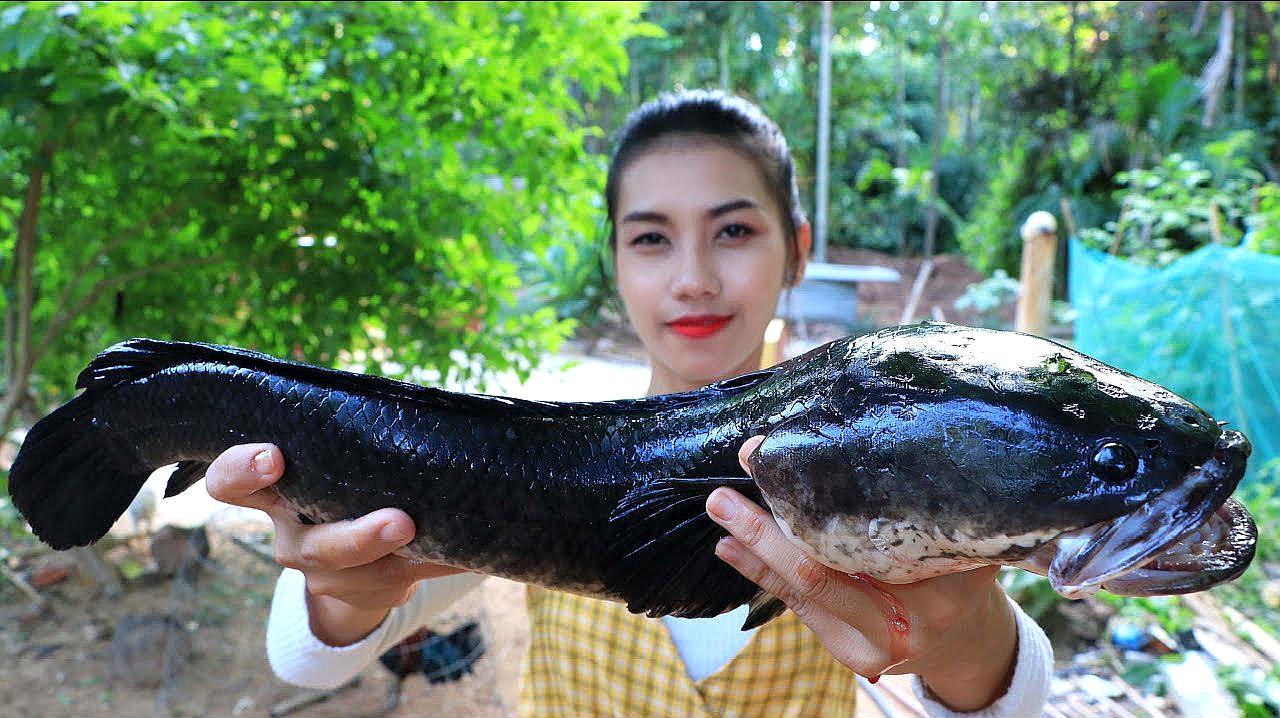 买回来一条大鱼 看看柬埔寨女子是怎么烹饪的 爱言情