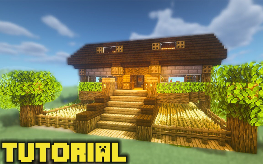 Affilex Minecraft 我的世界 教你建一个生存木屋 爱言情