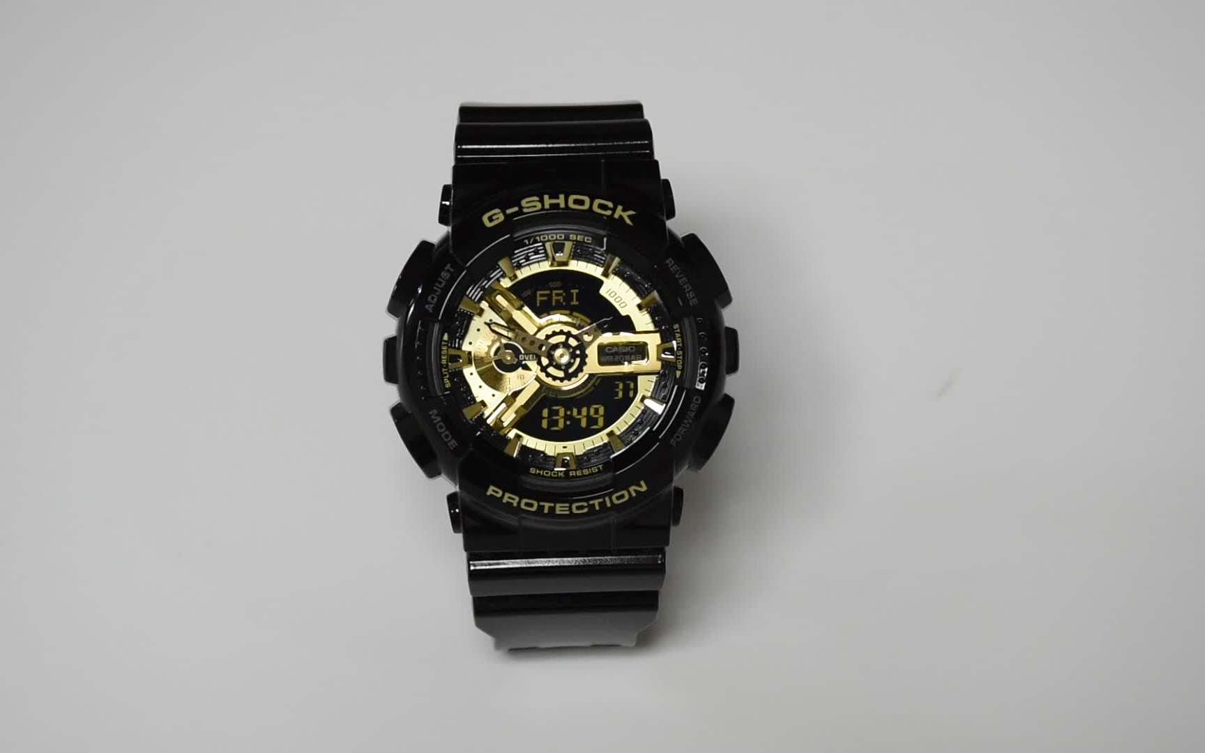 (翼风堂)卡西欧GSHOCK手表GA110系列系列的手表调整时间方法介绍讲解