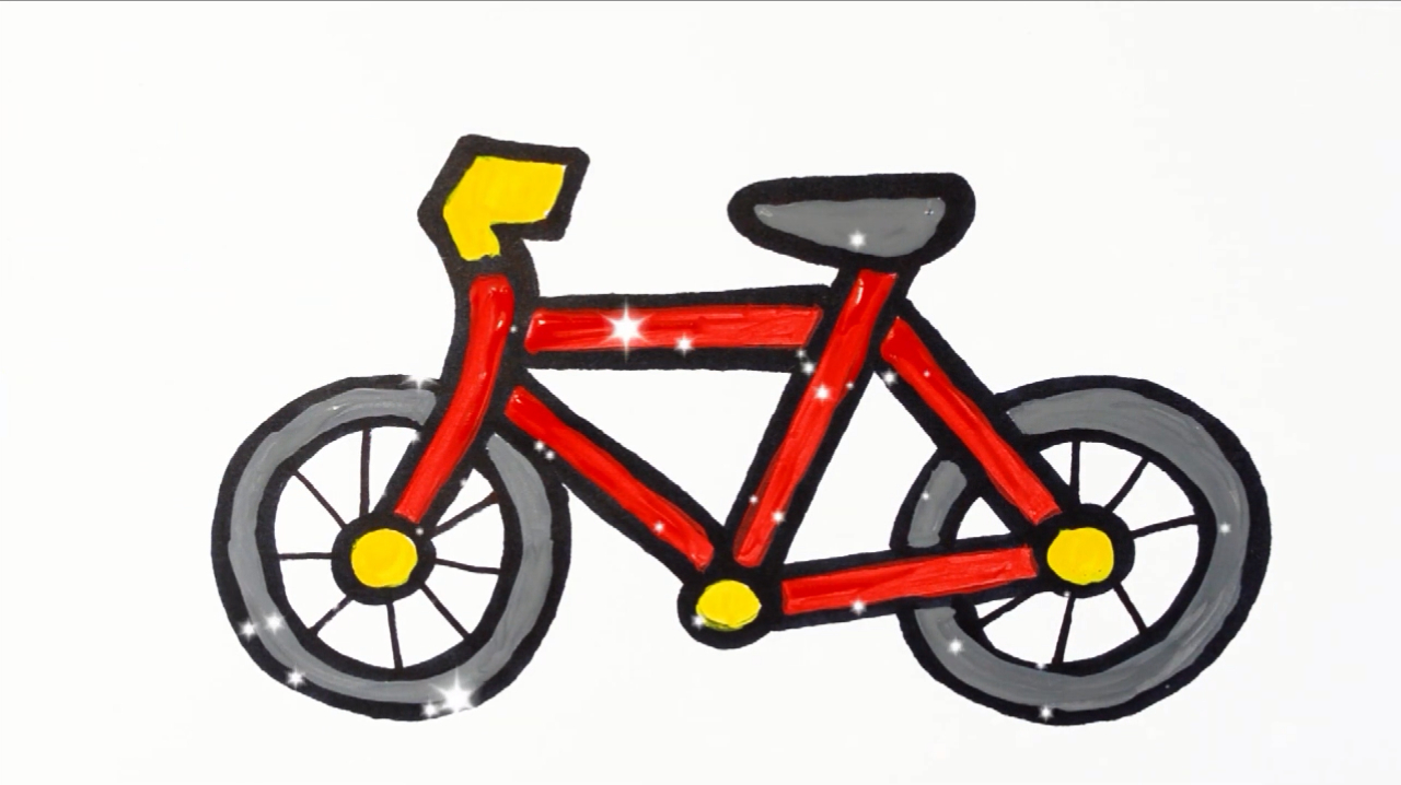 3简易版自行车的画法  02:05  来源:秒懂百科-简笔画创意自行车轻松