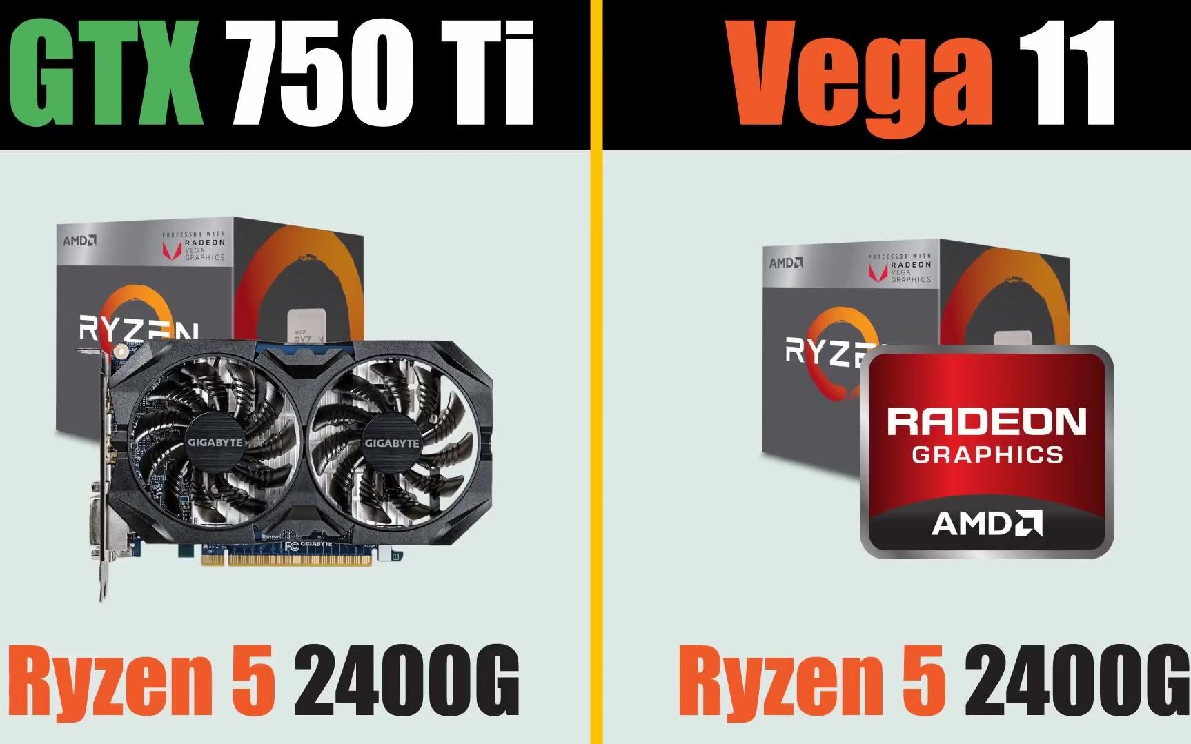 Vega 11 vs sale gtx 750 ti