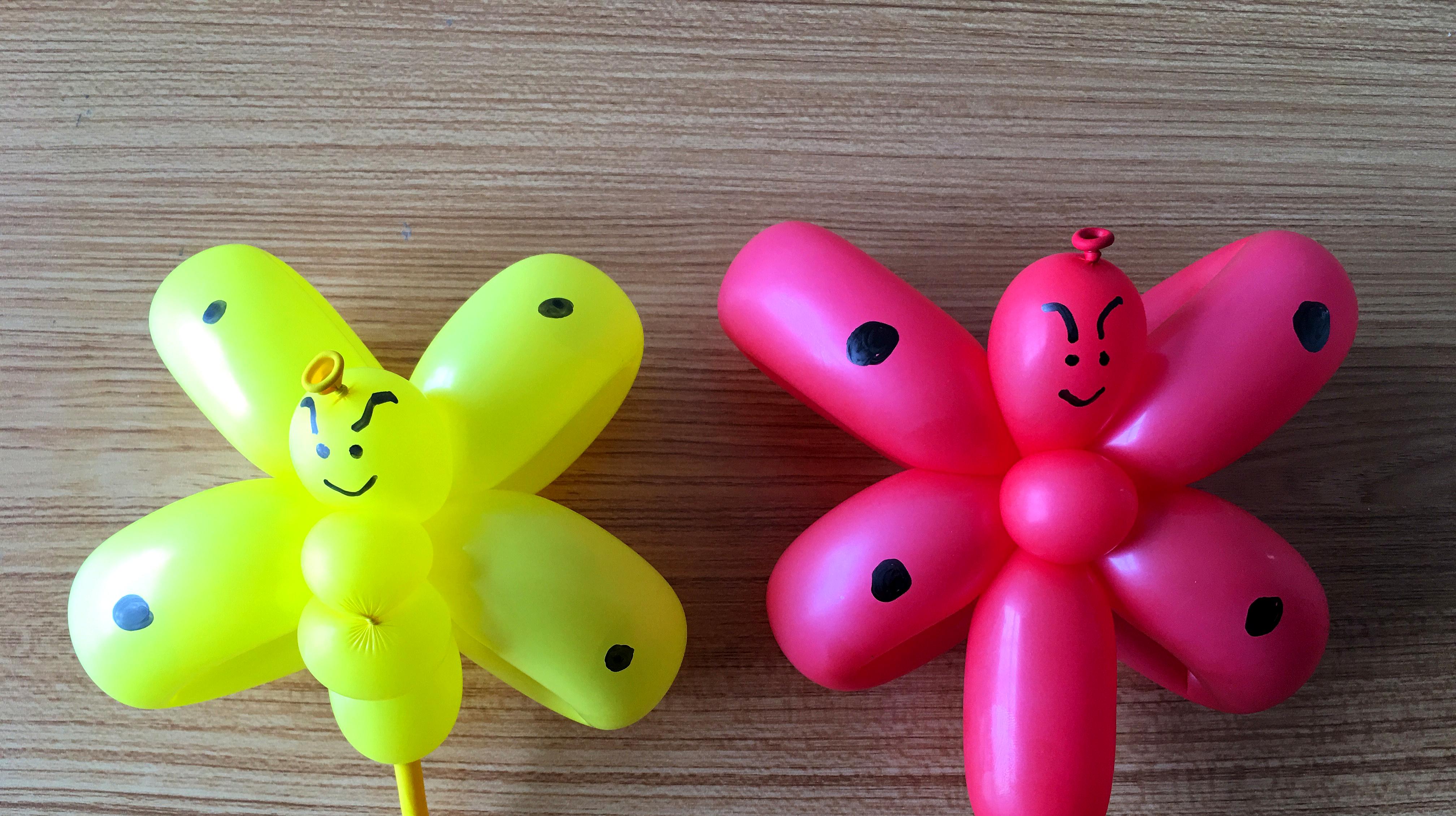 美美的雏菊花束气球造型来啦！2分钟教你学会它！童梦气球培训