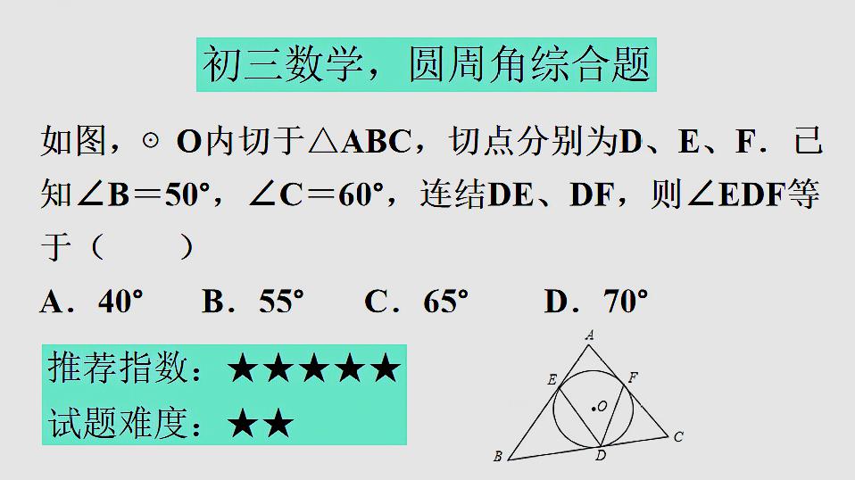 圓與圓周角題型怎麼做