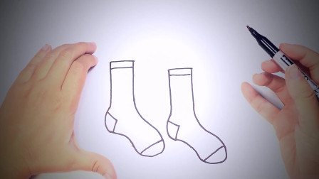 教你袜子的画法,漂亮又有趣!