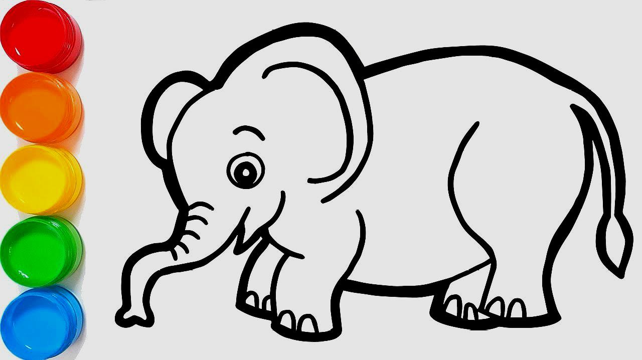 儿童绘画教程:大象这样画才漂亮,一起来学习吧