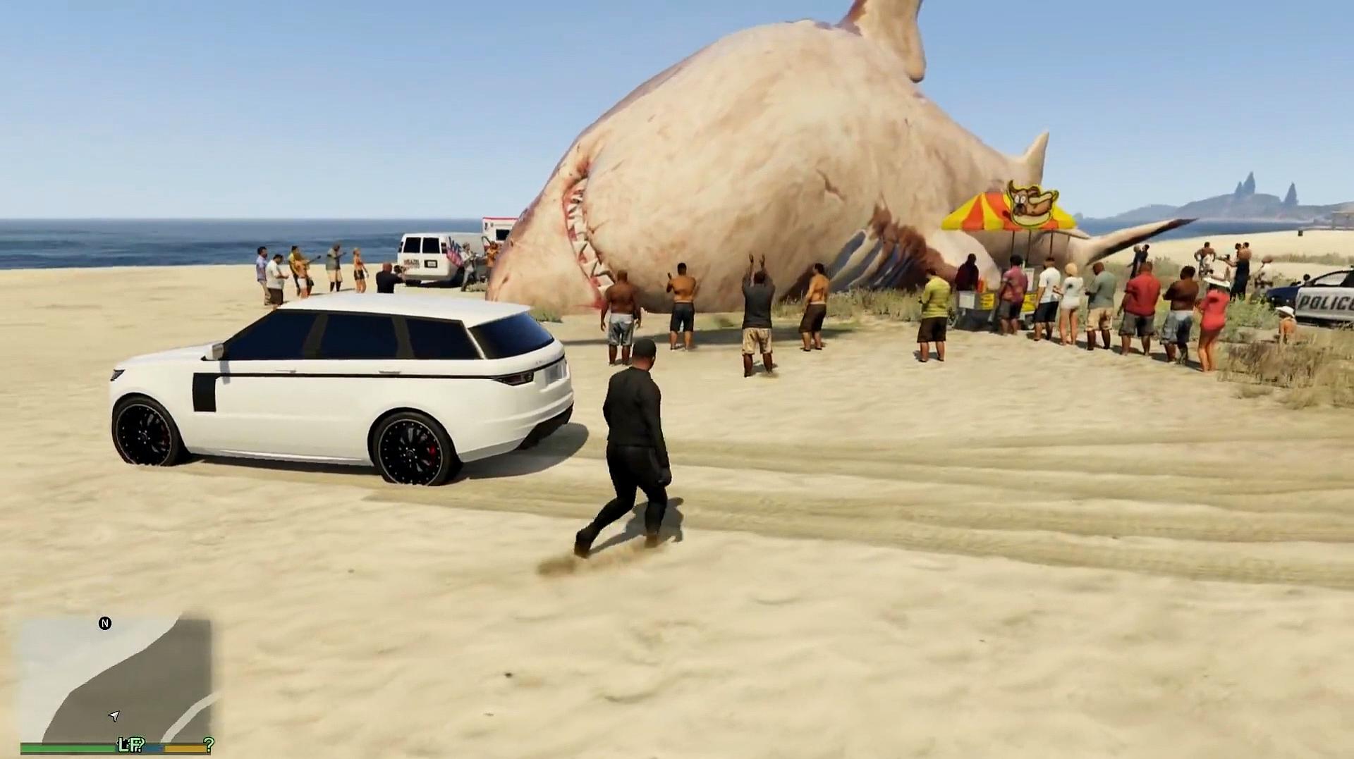 gta5:游戏里最大的鲨鱼,富兰克林都不够它塞牙缝