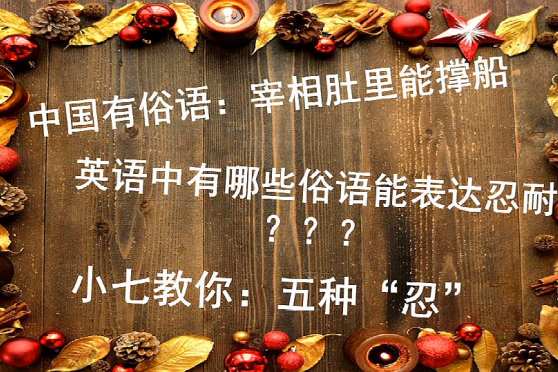 忍耐用英语怎么写 百度