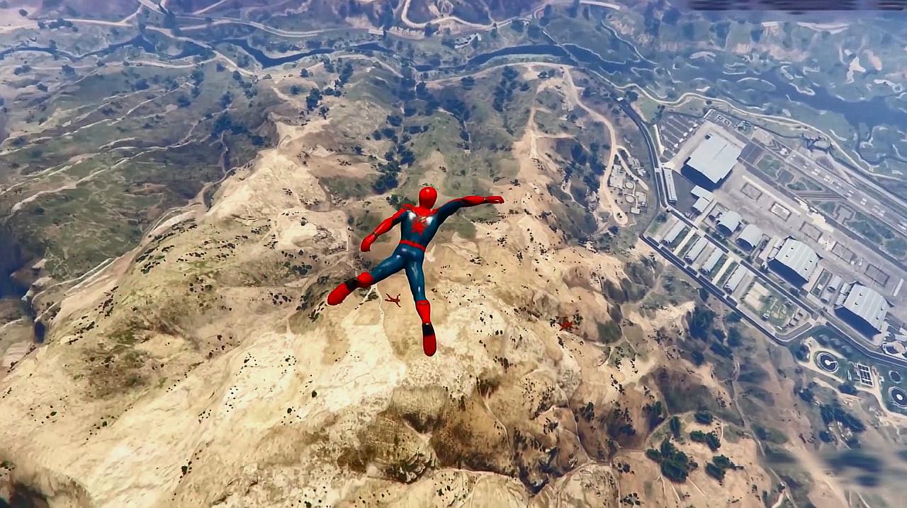 gta5:这画面好像飞机,尤其慢动作坠落,看着太有趣了!