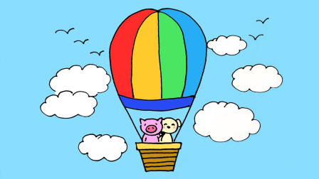 热气球的简笔画应该怎么画?