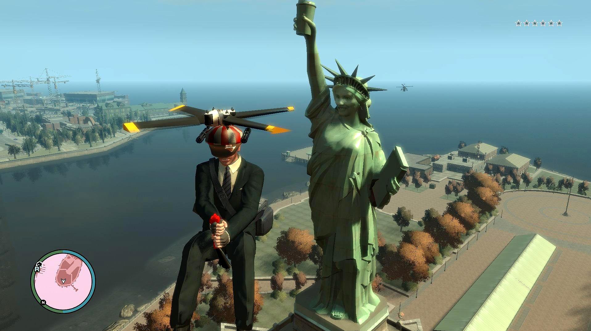 gta4:游戏中的自由女神像有没有心脏