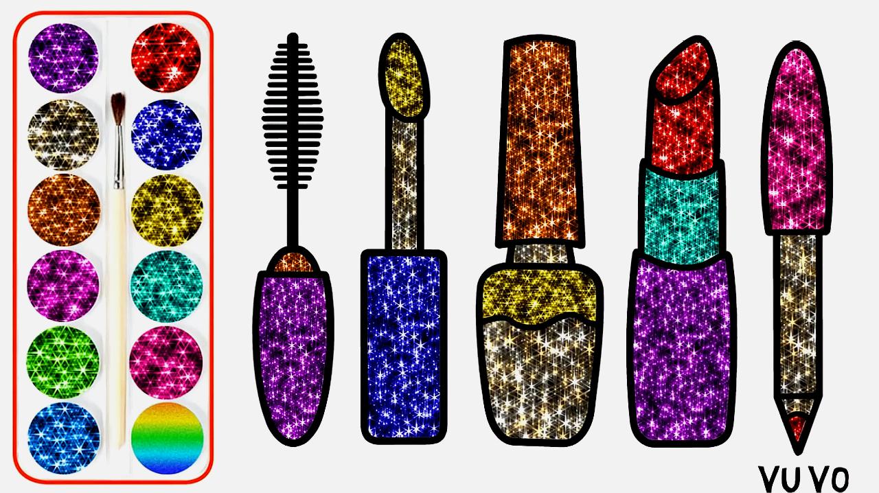 简笔画教你画化妆用品,一起跟着学习吧!