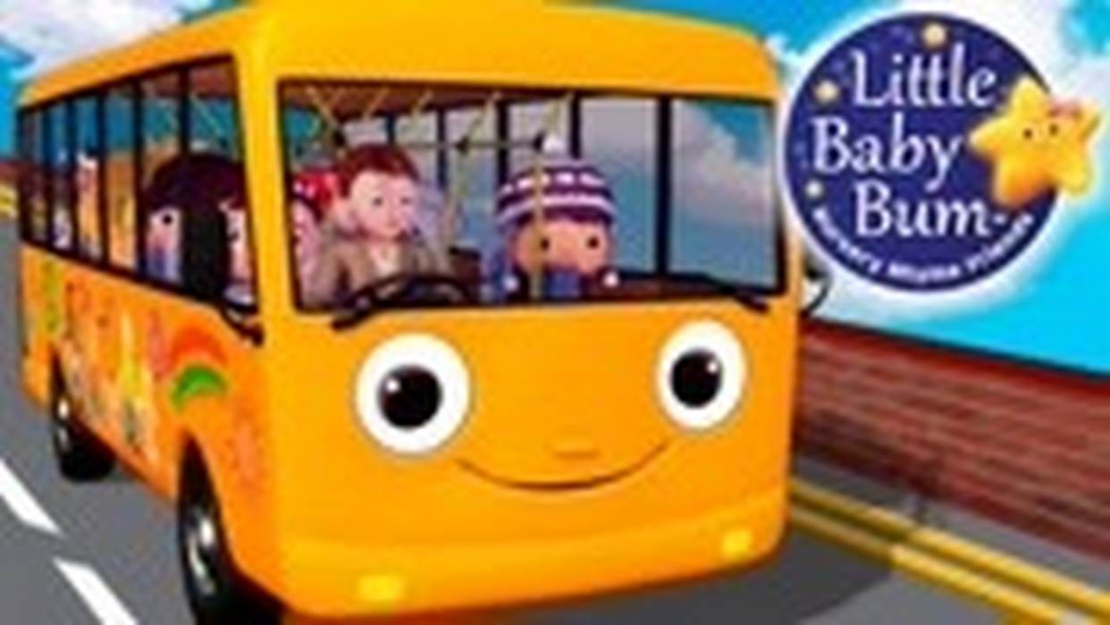 乐宝宝英文慢速儿歌: 第144集巴士轮子转呀转5