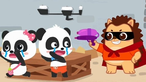 可怕的刺猬阿兜来抢朋友了,快来救救奇奇妙妙 绘本故事 连环画