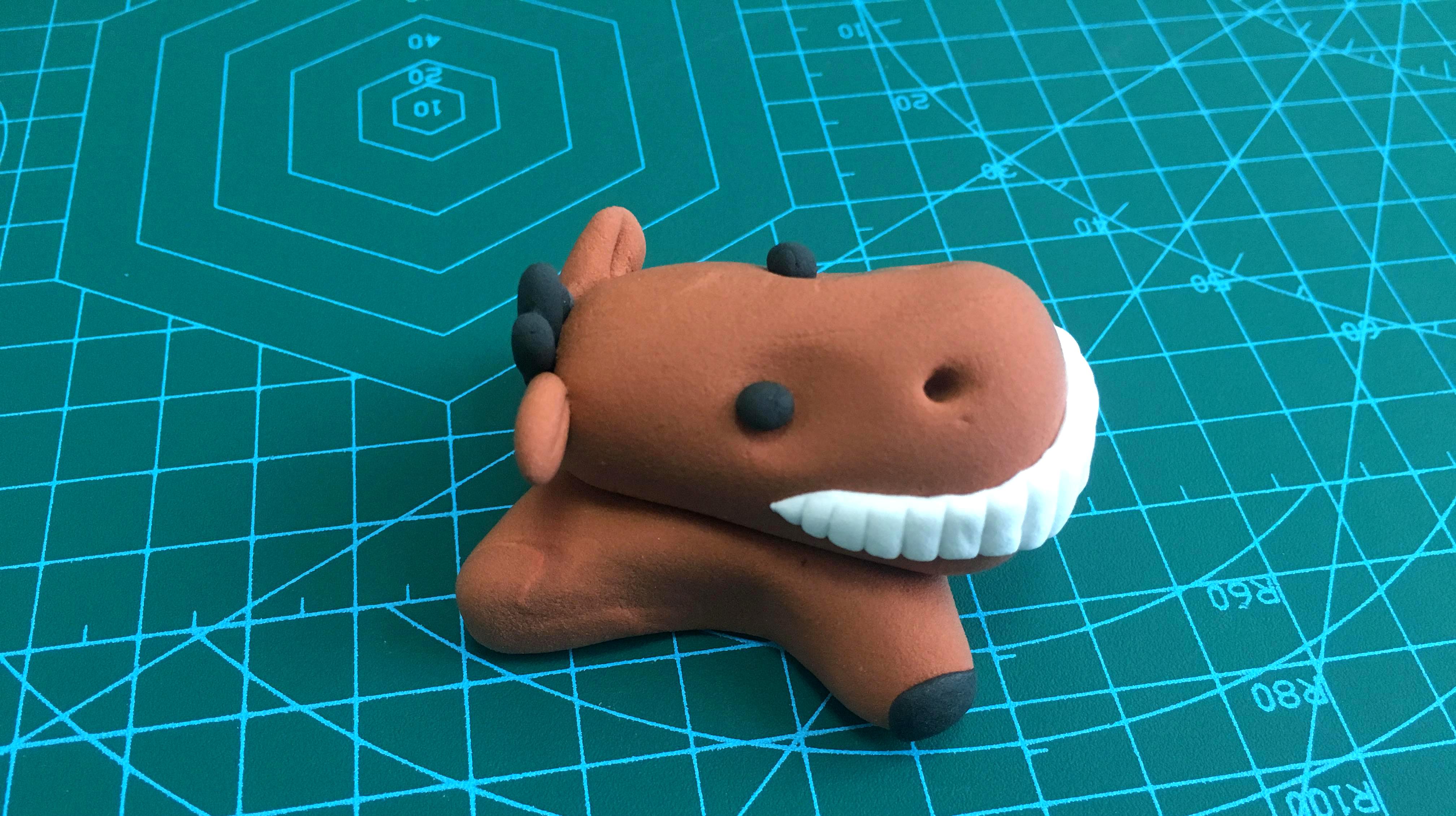 教你做河马粘土,简单又可爱!