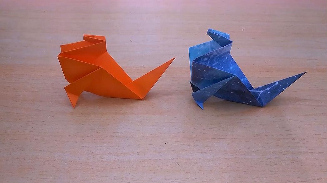 手工折纸,海豹的折纸方法,简单易学
