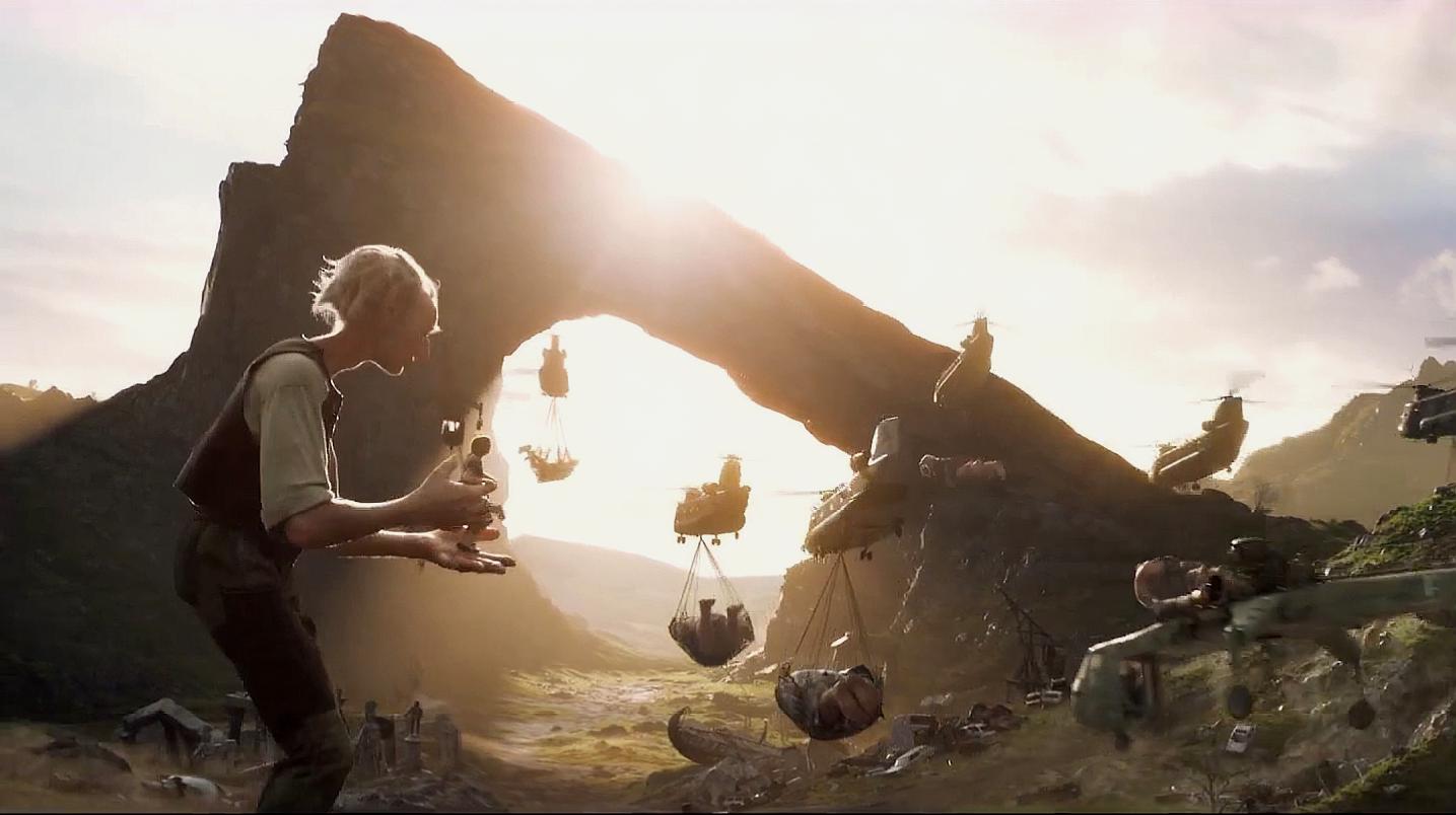 巨人要把人类当食物吃,女王知道后,把巨人放逐到无人岛上