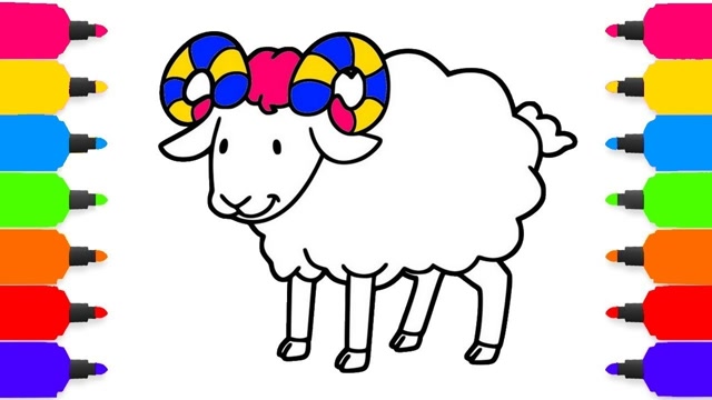 教你山羊的画法,简单又漂亮!
