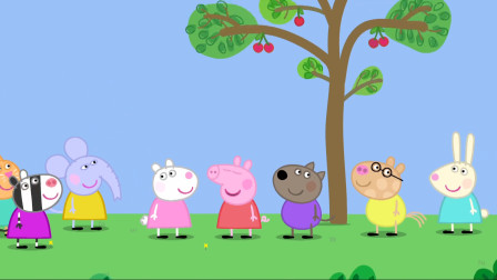 小猪佩奇和朋友们一起在小兔瑞贝卡家里玩