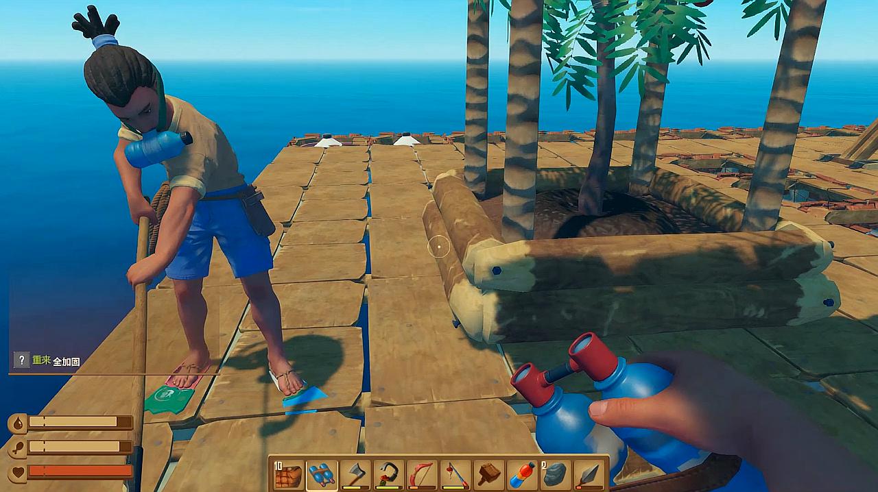 无颜游戏:《木筏求生》之鲨鱼的精彩视频合集