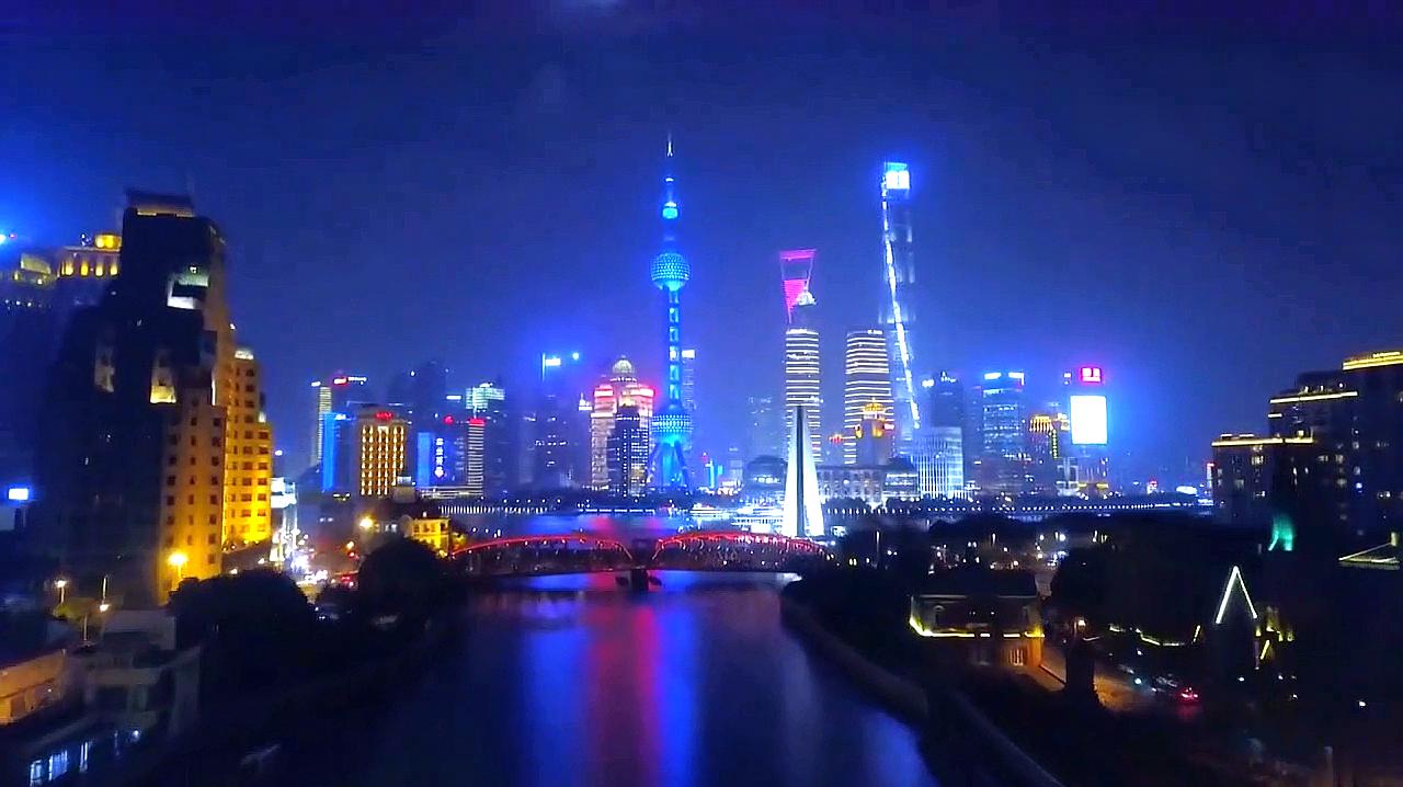 上海为什么能称之亚洲一流的大城市,看看航拍简直太美了!