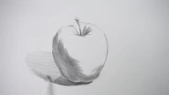 怎样画苹果素描