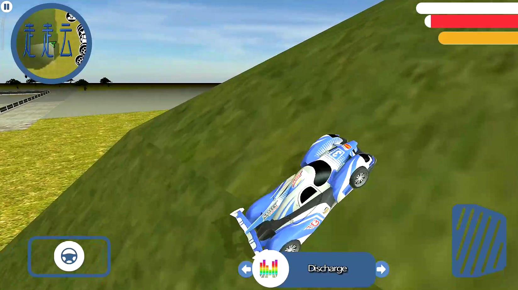 变形机器人英雄:大山又高又陡,赛车机器人一个侧身爬上去