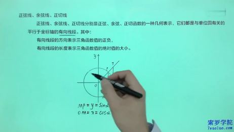 高一数学必修四 三角函数 任意角知识点及题型 学习资料 相关视频 高中数学必修四 任意角的三角函数 爱言情
