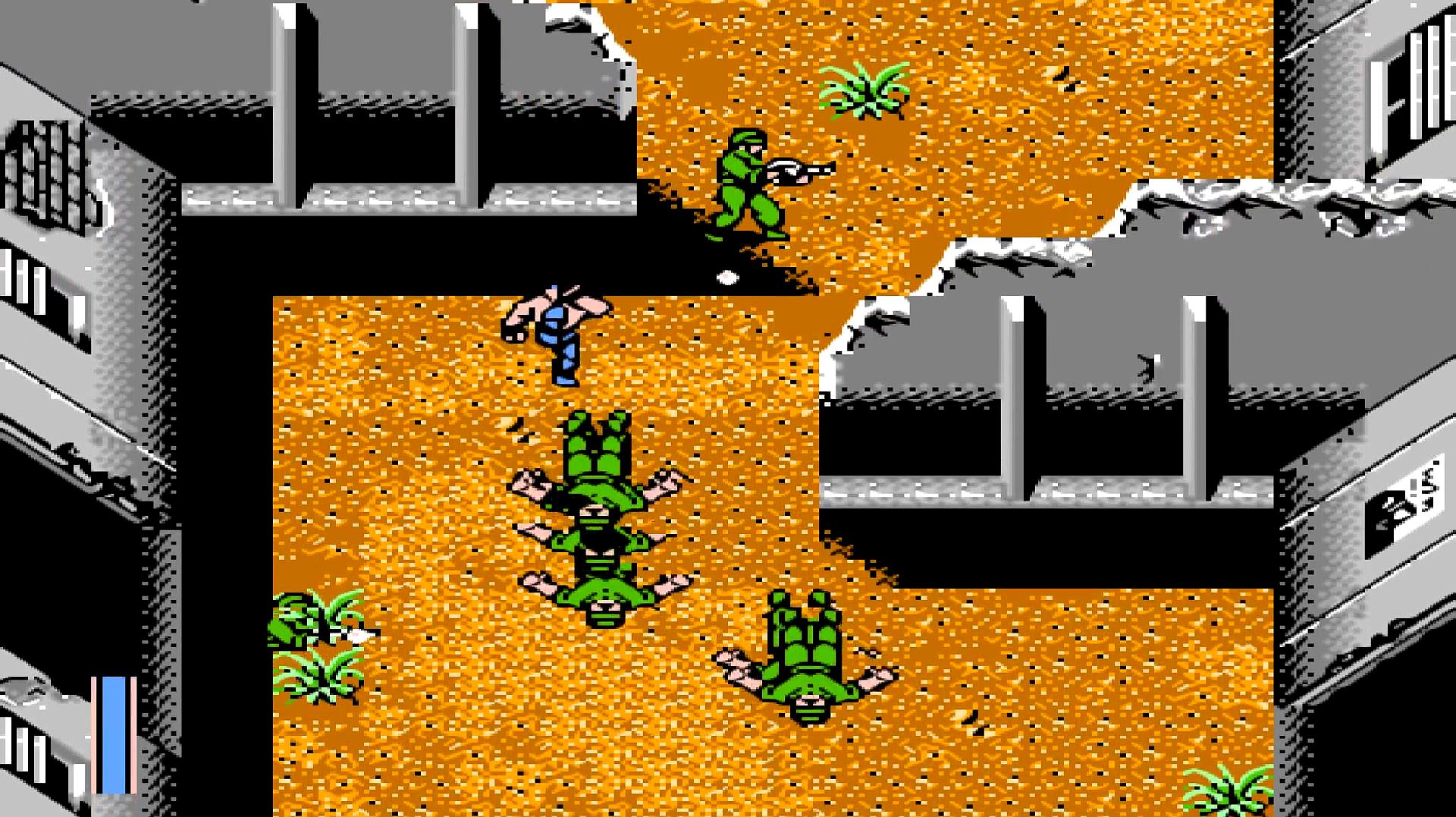 经典fc动作游戏《怒3》第5关