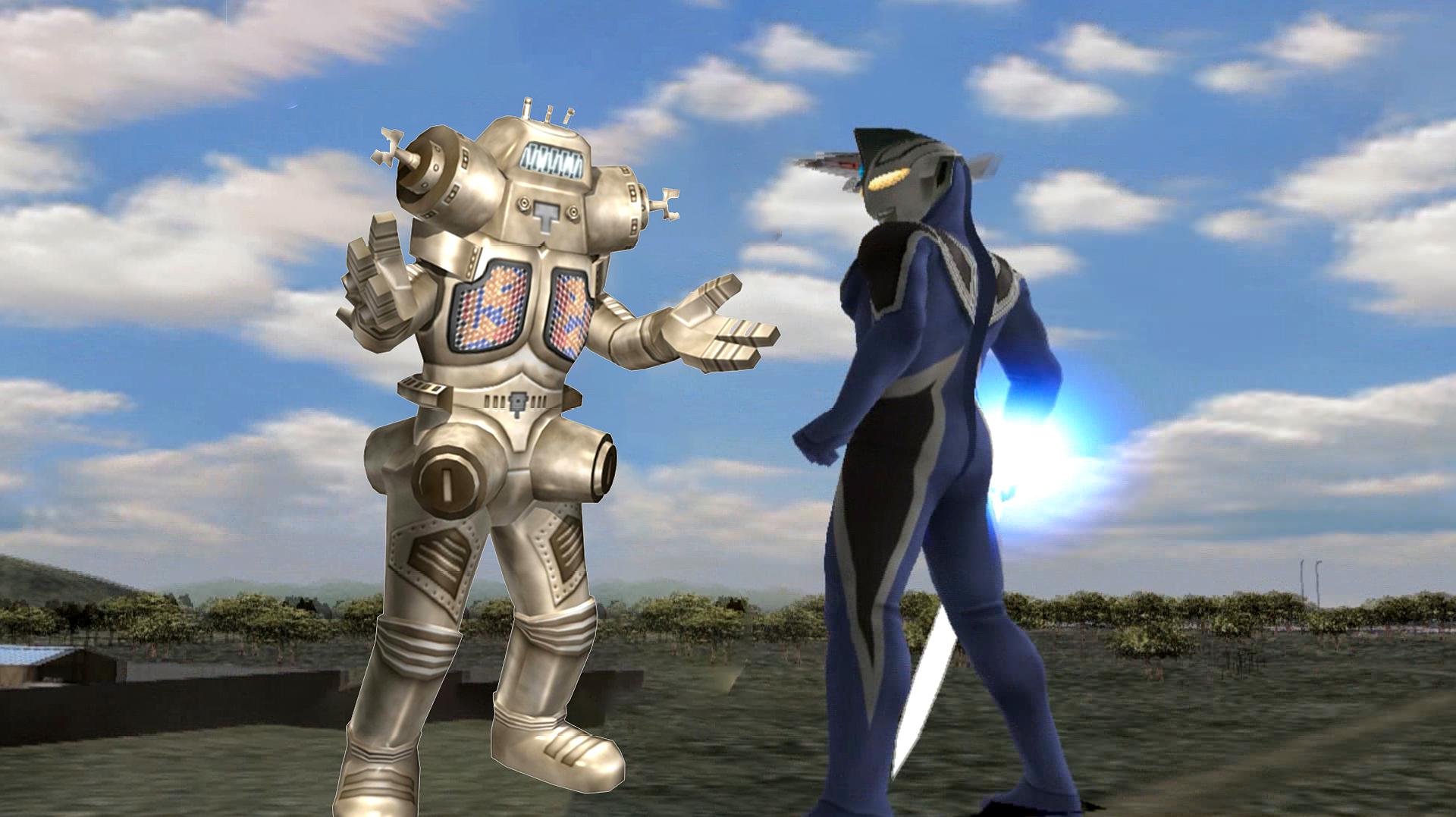 奥特曼格斗进化,阿古茹变出武器阿古茹光刃攻击怪兽金古桥