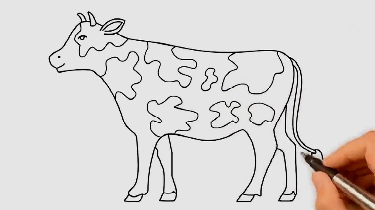 东巴画的牛怎么画图片