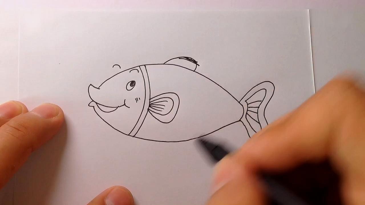 小丑鱼简笔画怎么画?