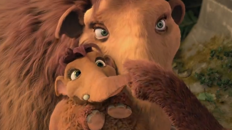 冰川时代:长毛象生下可爱宝宝,这一幕太暖心了,迪亚戈都哭了!