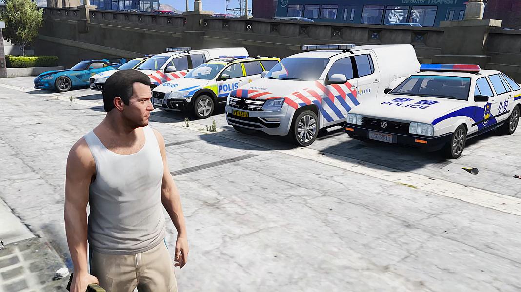 gta5扣车警察局图片