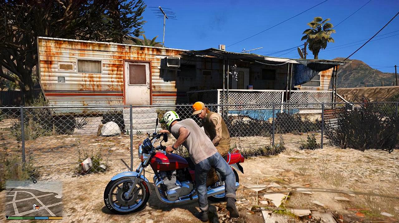 gta5:老崔带着好兄弟回到乡下,发现小罗在练习射击