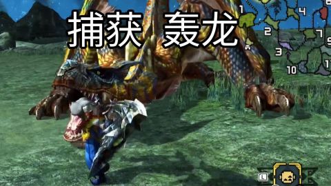 电龙锤vs轰隆成功捕获mhxx 怪物猎人xx 魔物猎人xx