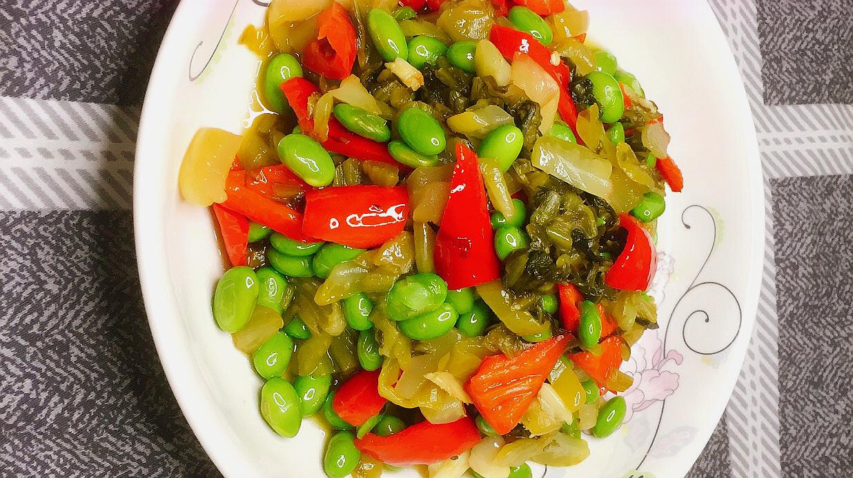 家常咸菜毛豆的做法