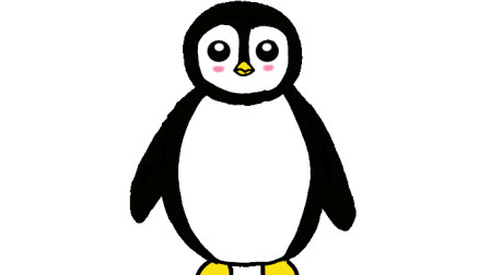 南极企鹅,快用简笔画记录
