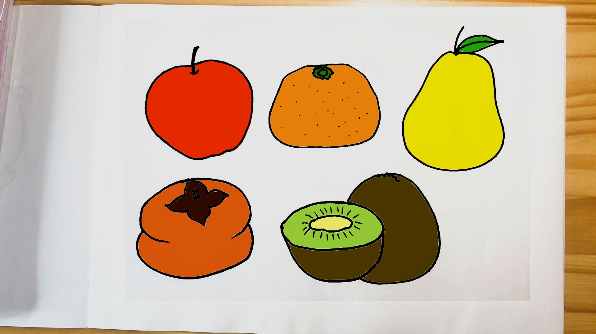 适合零基础家长和孩子学画的时令水果简笔画教程,请收好!