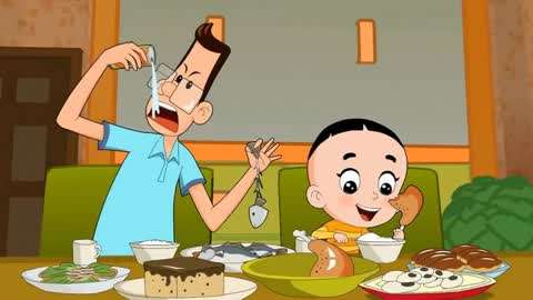 大头儿子和小头爸爸:终于可以好好吃饭了