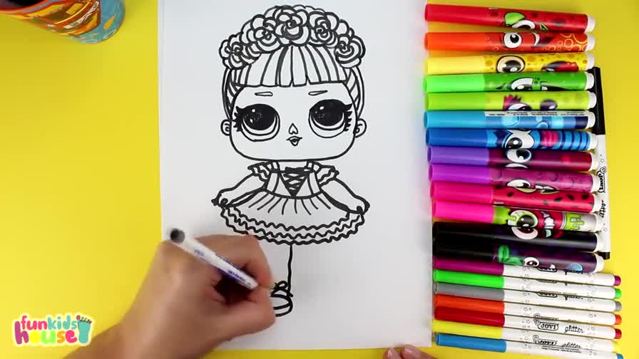 简笔画 绘画小公主 芭比娃娃