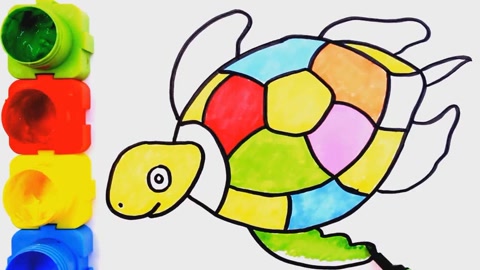 可爱大海龟,绘画就是如此简单