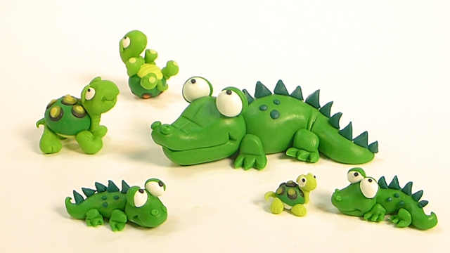 鳄鱼粘土教程,你学会了吗?
