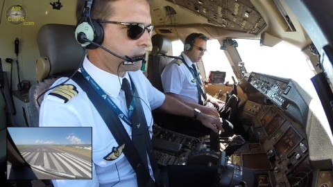 7客机系列4k 瓦努阿图航空 atr 72驾驶舱 起飞和着陆 令人叹为观止