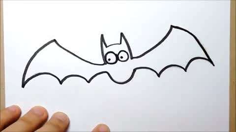 蝙蝠简笔画怎么画