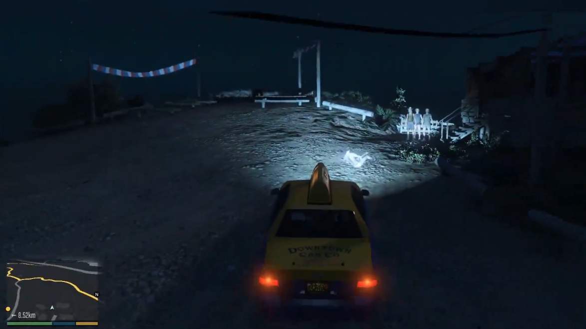 gta5:从很远的地方带乘客去邪教村会不会被发觉?