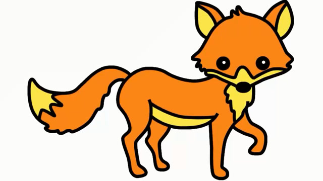 狐狸很狡猾,但能用画笔画出来