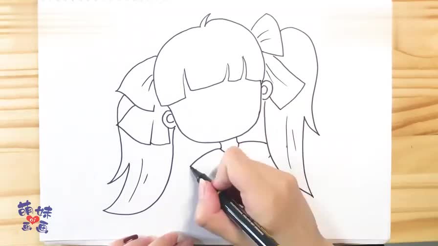小女孩怎么画?